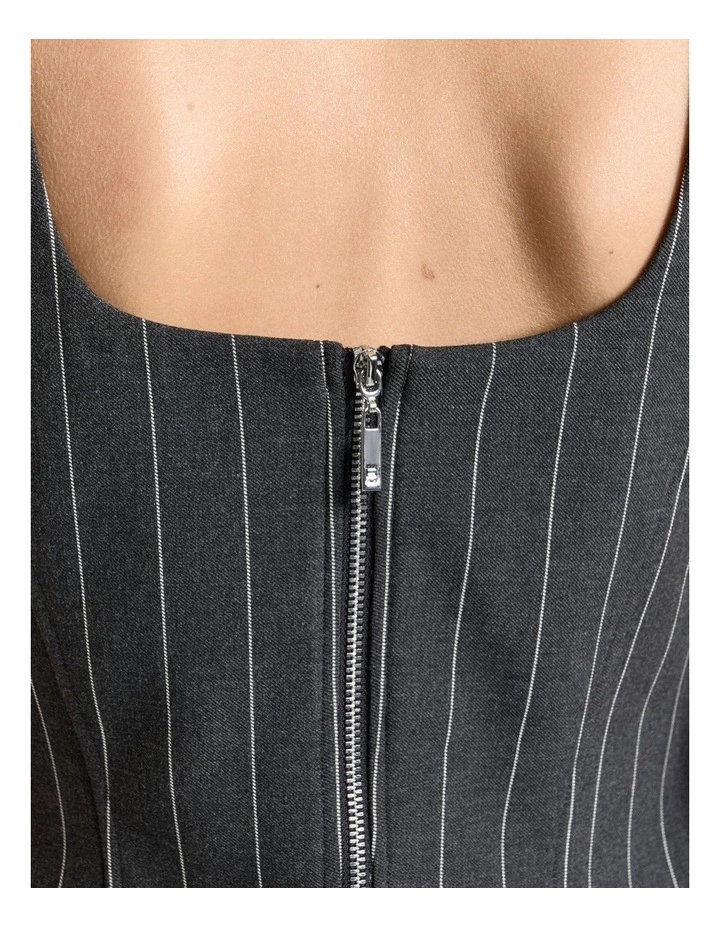 Pinstripe Corset Top image 3