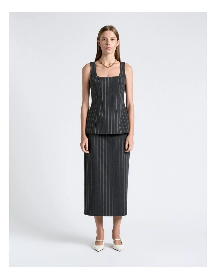 Pinstripe Corset Top image 4