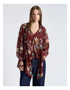 Rococo Bloom Georgette Blouse