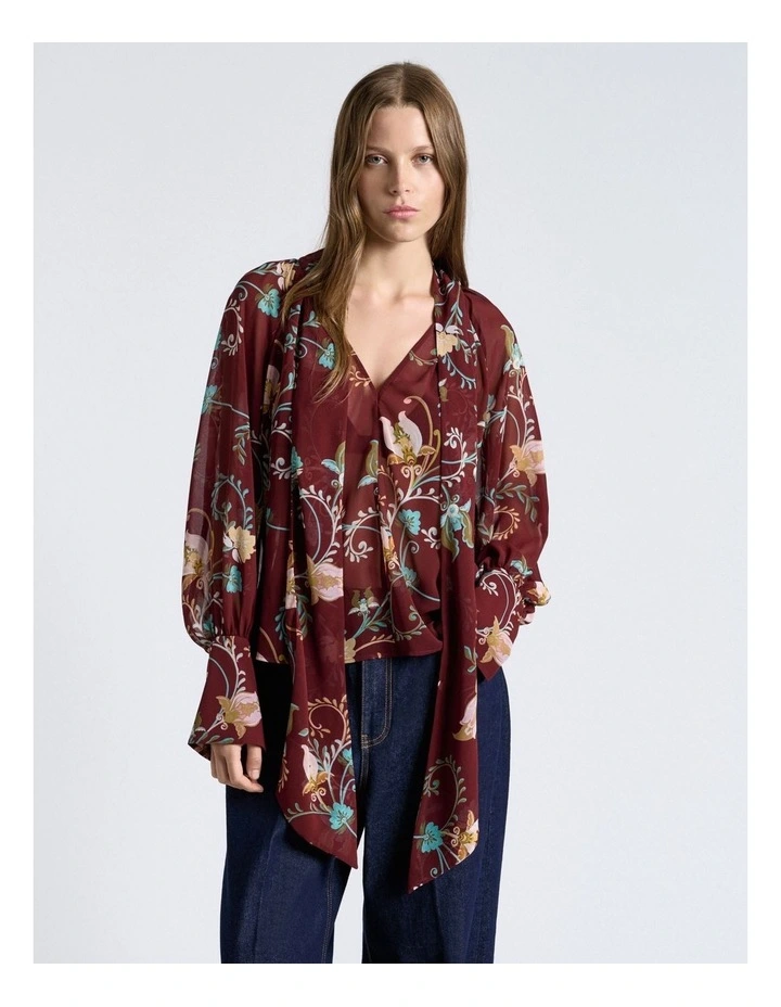 Rococo Bloom Georgette Blouse image 1