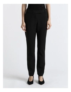 Stretch Suiting Slim Leg Pant in Black