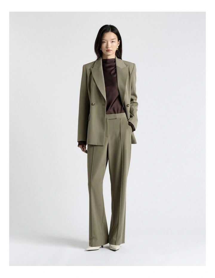 Moss Melange Suiting Double Breasted Blazer image 3