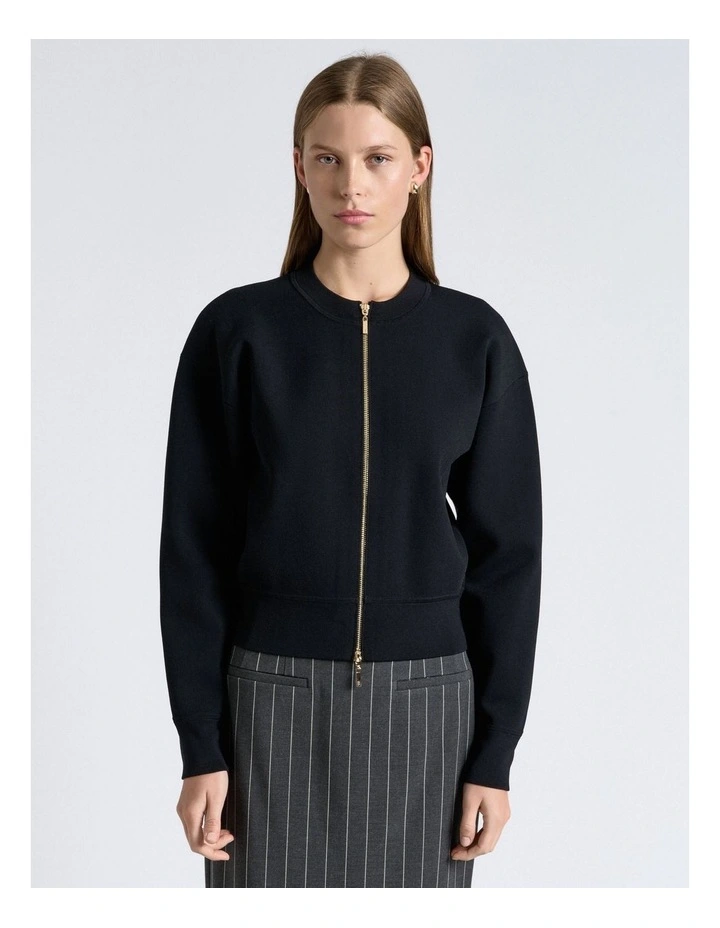 Milano Bomber Jacket in Black image 1