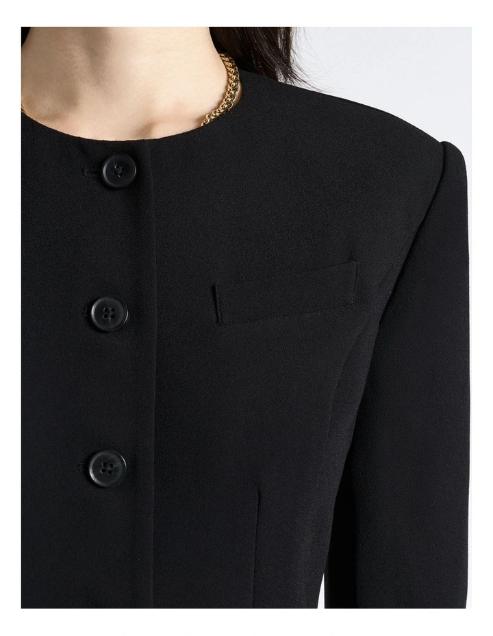 Crepe Button Through Mini Dress image 4