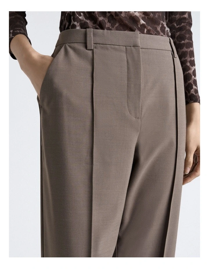 European Stretch Suiting Boot Leg Pant in Green image 4