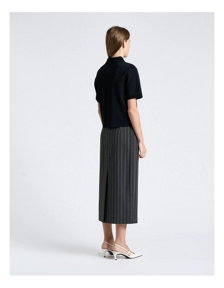 Milano Polo Top in Black image 2