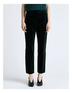 Jade Stretch Velvet Straight Leg Pant