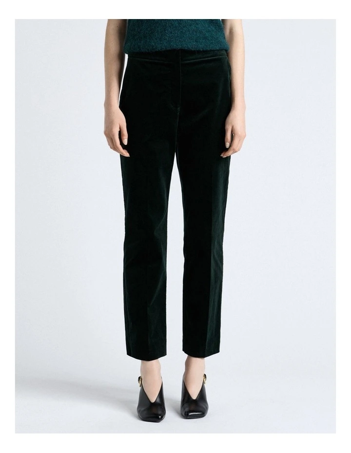 Jade Stretch Velvet Straight Leg Pant image 1