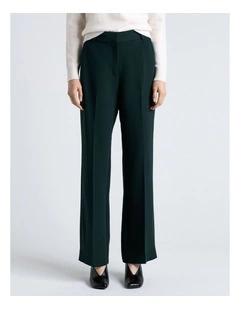 Double Weave Boot Leg Pant in Jade