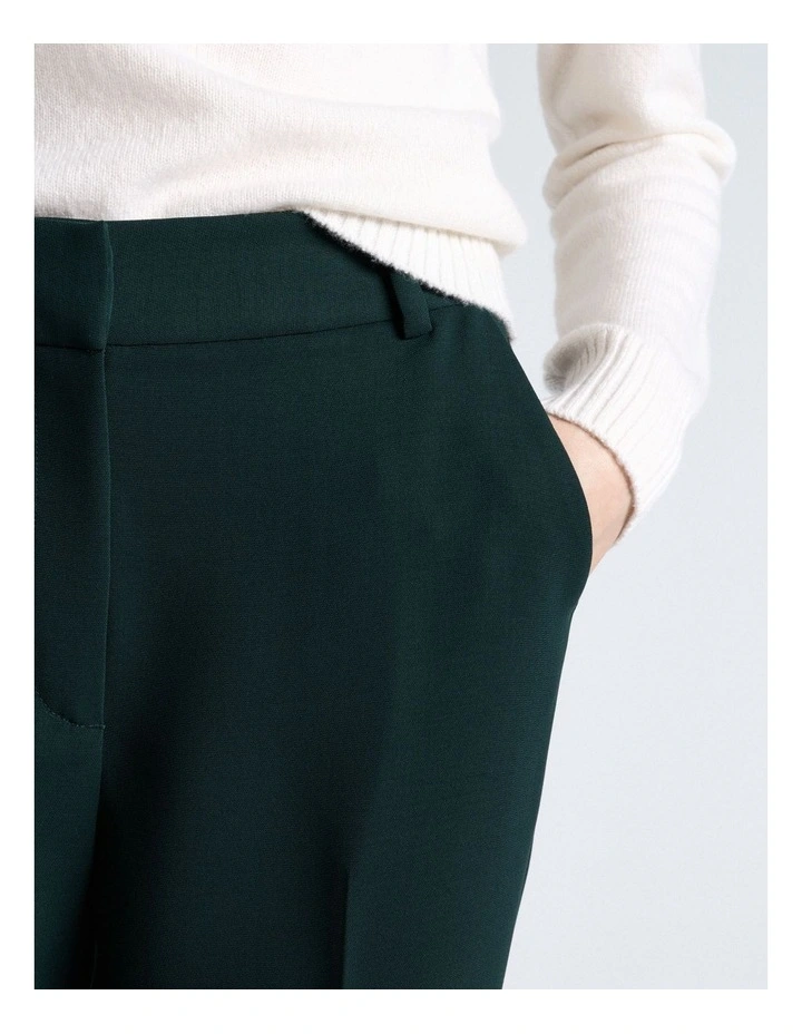 Double Weave Boot Leg Pant in Jade image 3