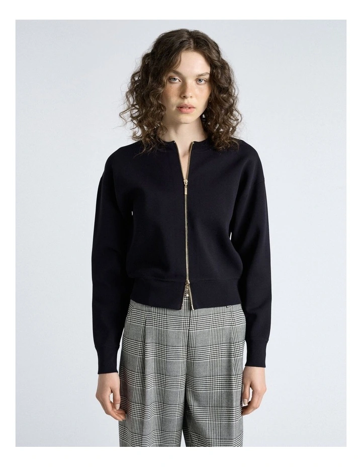 Milano Bomber in Dark Ink image 1