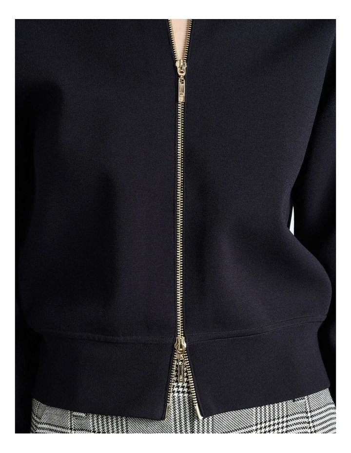 Milano Bomber in Dark Ink image 3