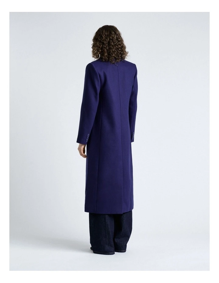 Cobalt Italian Soft Wool Blend Coat image 2