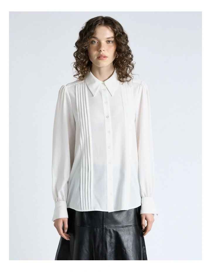 Recycled Georgette Blouse in Ivory image 1