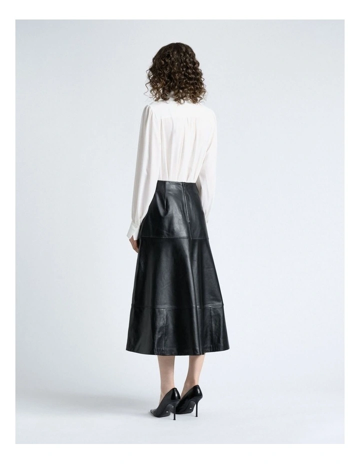 Recycled Georgette Blouse in Ivory image 2