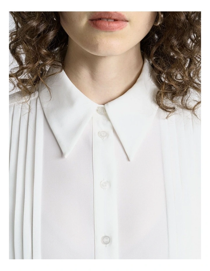 Recycled Georgette Blouse in Ivory image 3