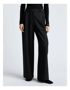 Pinstripe Slim Leg Pant