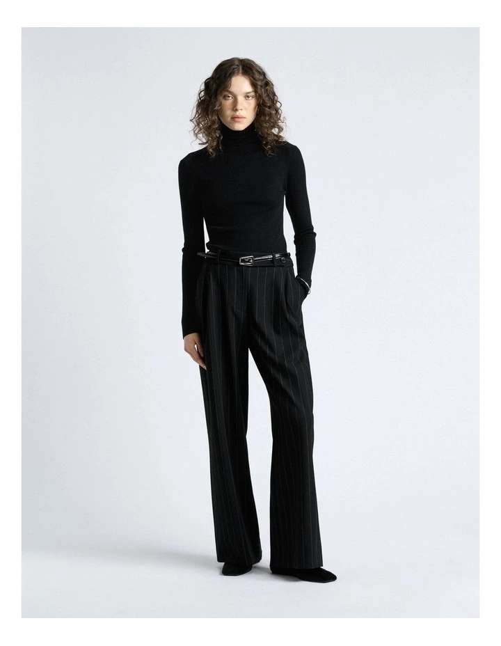 Pinstripe Slim Leg Pant image 3