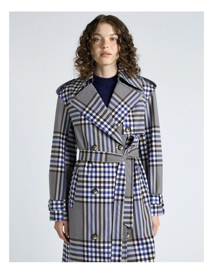 European Oversized Check Trench image 3