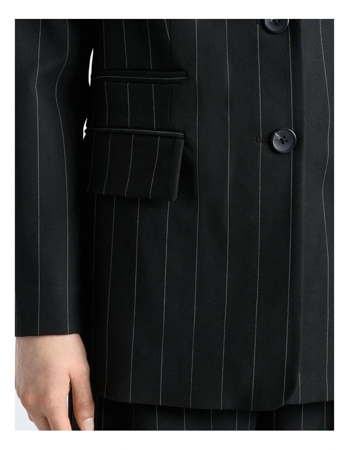 Pinstripe Boyfriend Blazer image 5
