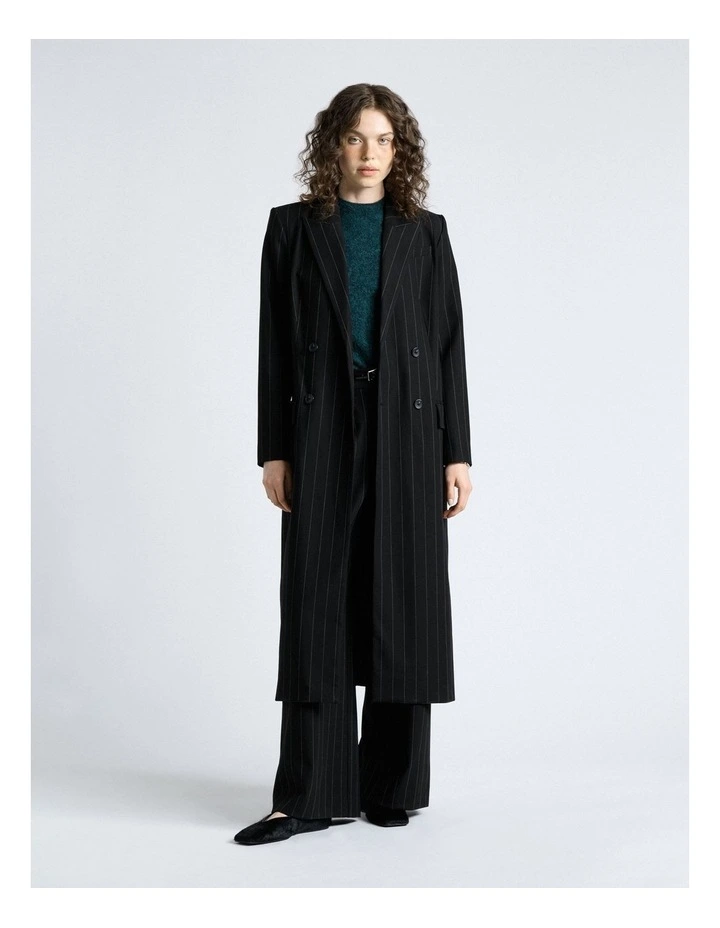 Pinstripe Double Breasted Coat image 1