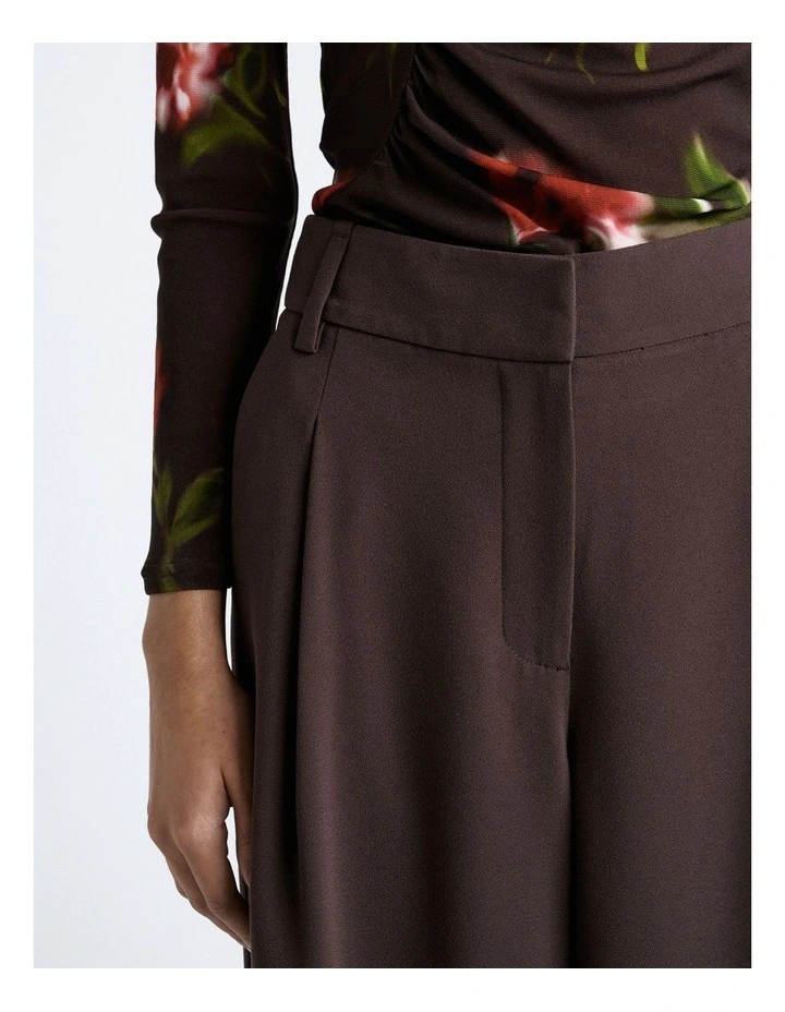 Crepe Pleat Wide Leg Pant image 3