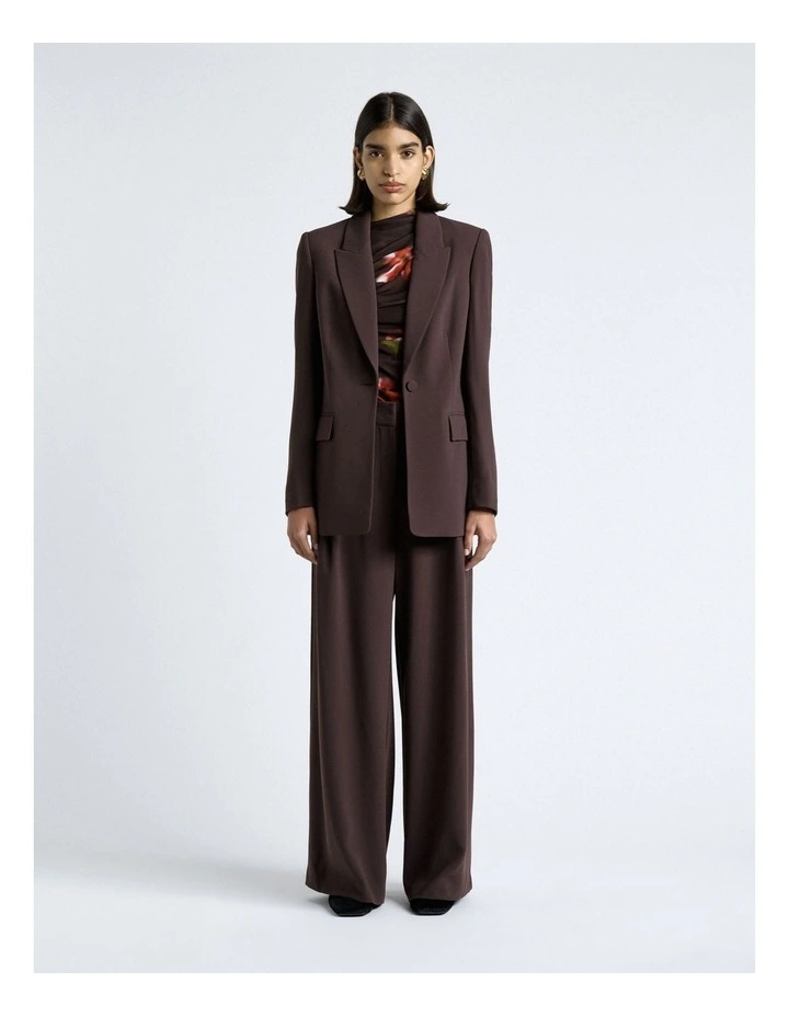 Crepe Pleat Wide Leg Pant image 5