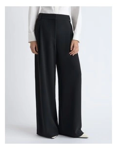 Crepe Pleat Wide Leg Pant