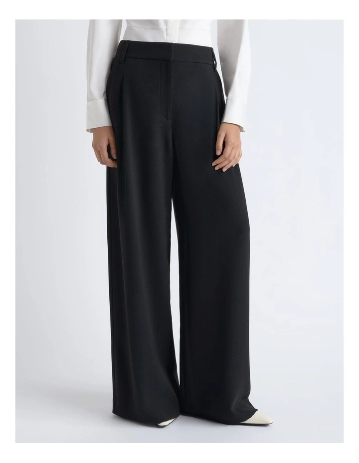 Crepe Pleat Wide Leg Pant image 1