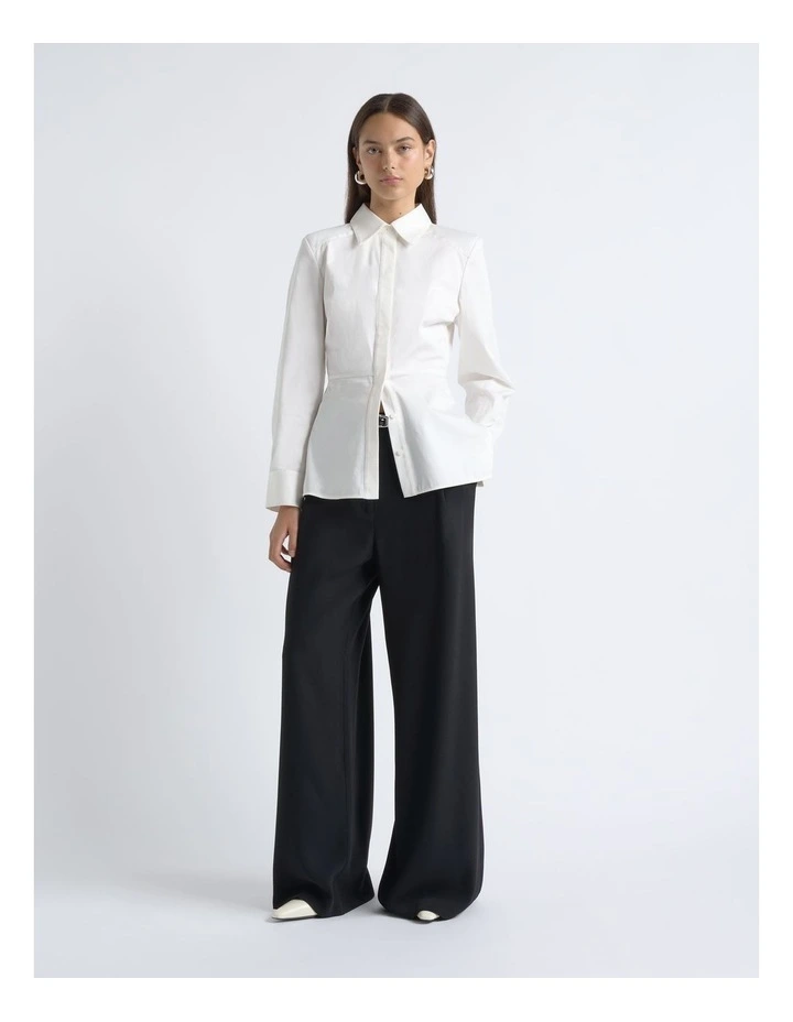 Crepe Pleat Wide Leg Pant image 4
