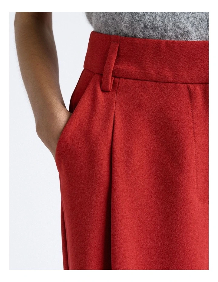 Crepe Pleat Wide Leg Pant image 3
