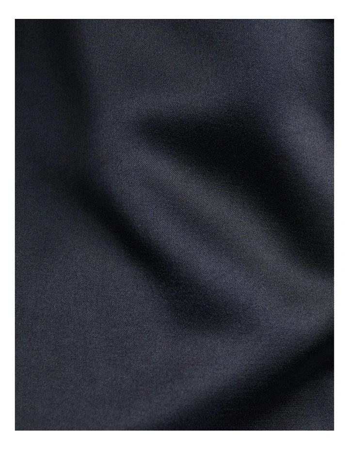 Matte Satin Viscose Wide Leg Pant in Dark Ink image 3