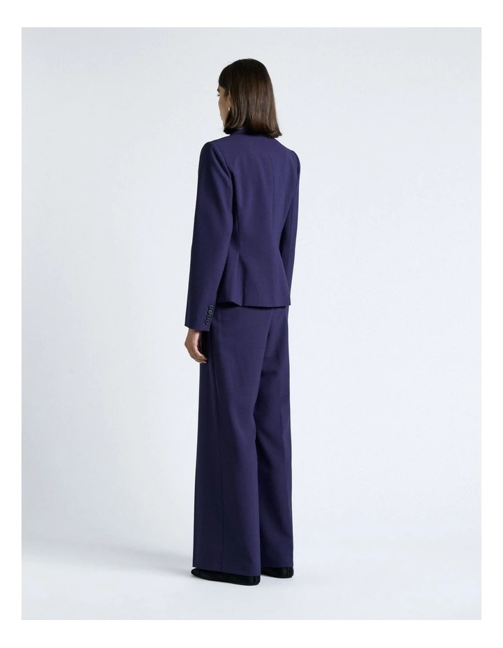 European Stretch Suiting Hourglass Blazer in Dark Cobalt image 2