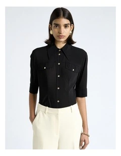 Short Sleeve Fitted Shirt