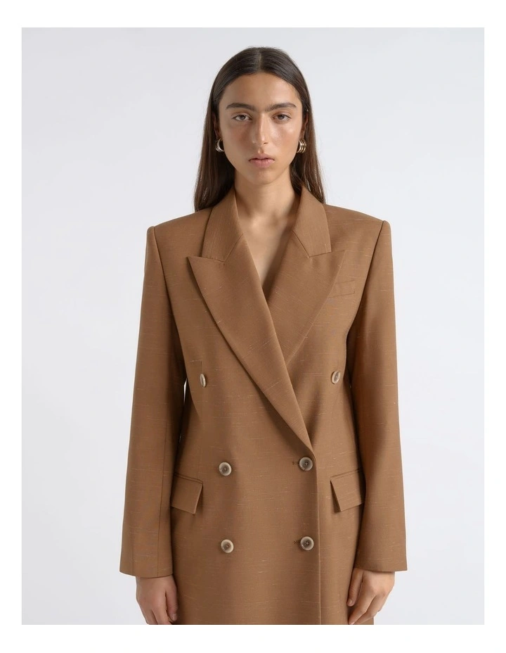Flecked Double Breasted Coat image 3