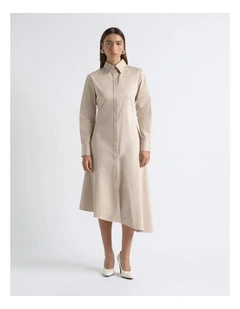 Asymmetric Shirt Dress