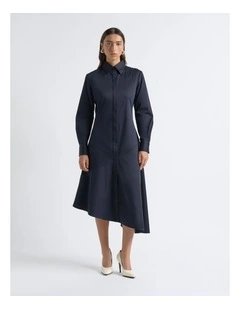 Asymmetric Shirt Dress