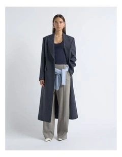 Check Single Breasted Coat