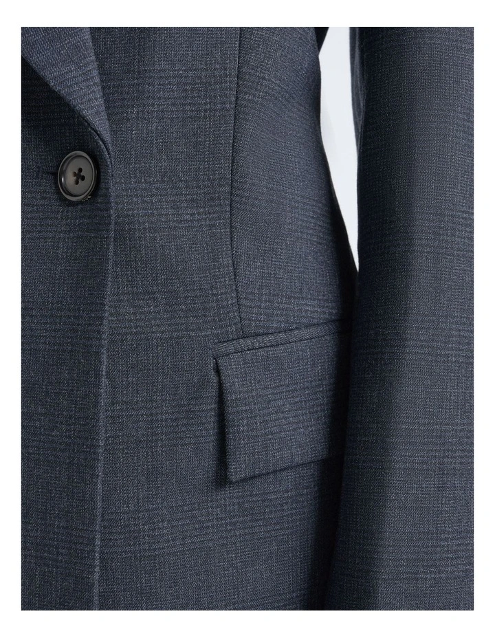 Check Single Breasted Coat image 4