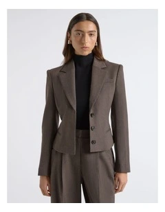 Single Breasted Crop Blazer