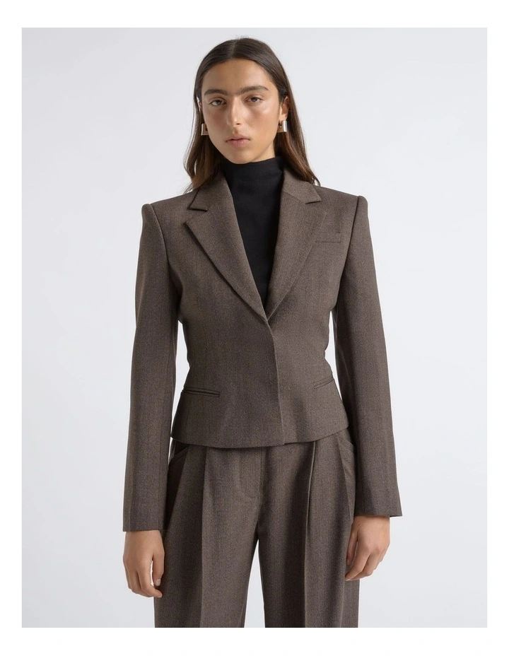 Single Breasted Crop Blazer image 4
