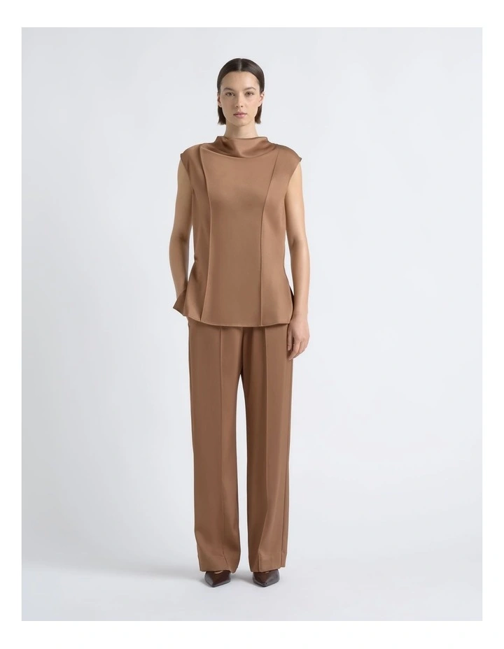 Satin Pin Tuck Pant image 4