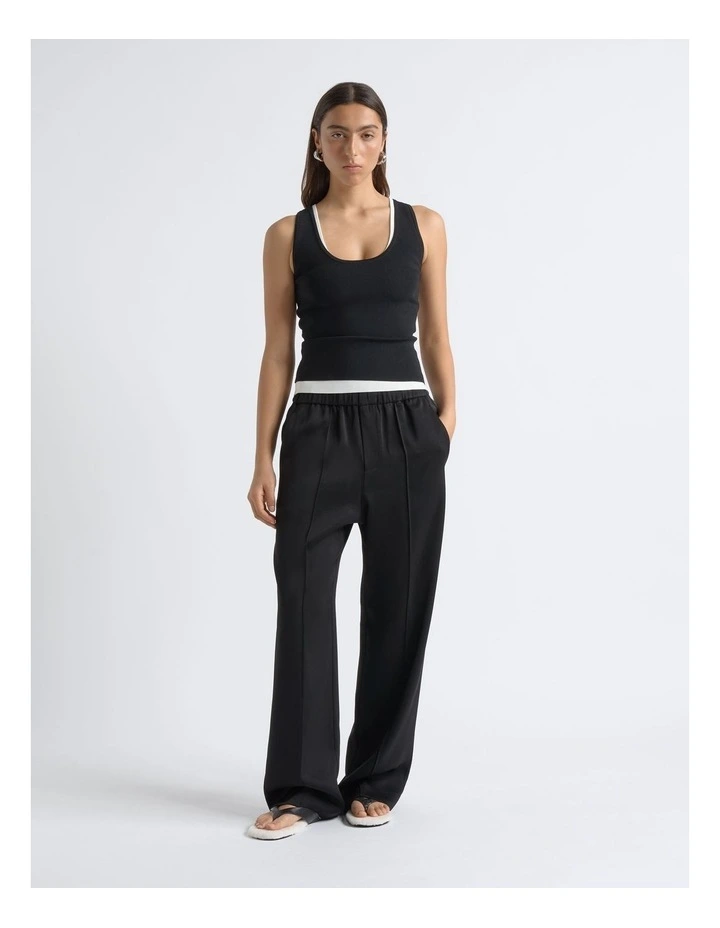 Satin Pin Tuck Pant image 4