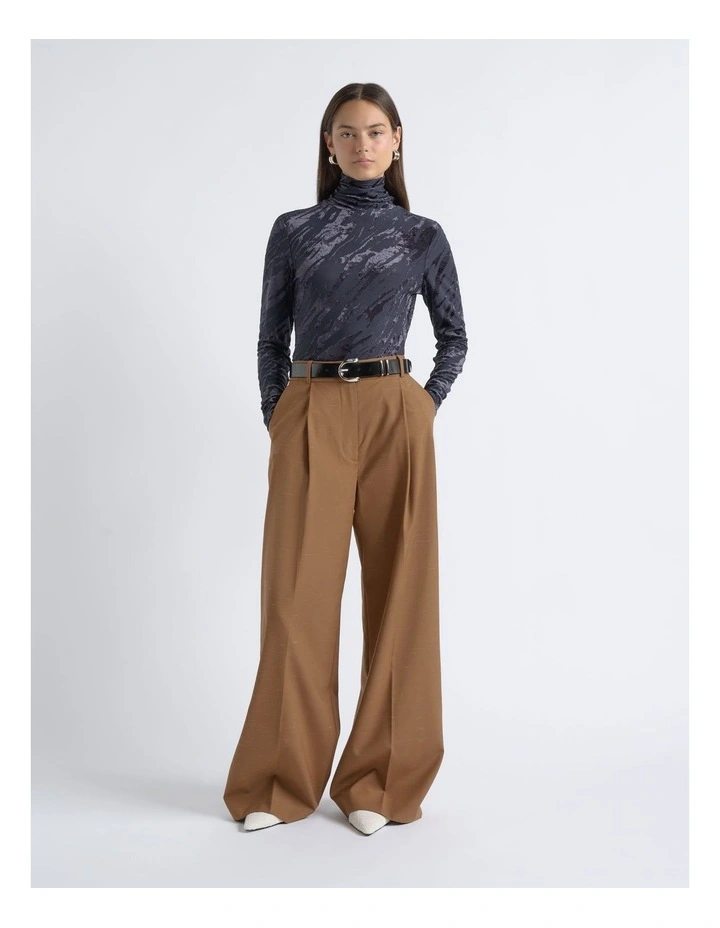 Flocked Long Sleeve Top image 4