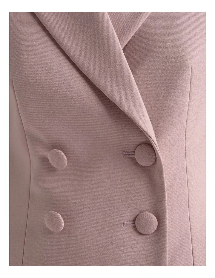 Double Breasted Blazer Dress in Deep Rose image 4