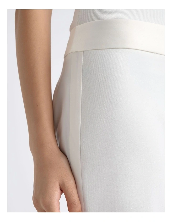 Satin Waistband Straight Leg Pant image 3
