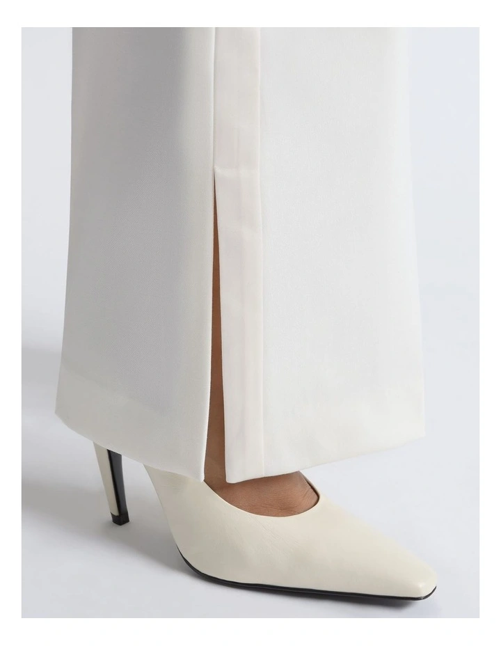 Satin Waistband Straight Leg Pant image 4