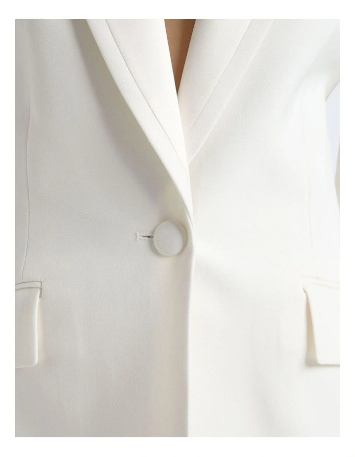Single Breasted Satin Lapel Blazer image 4