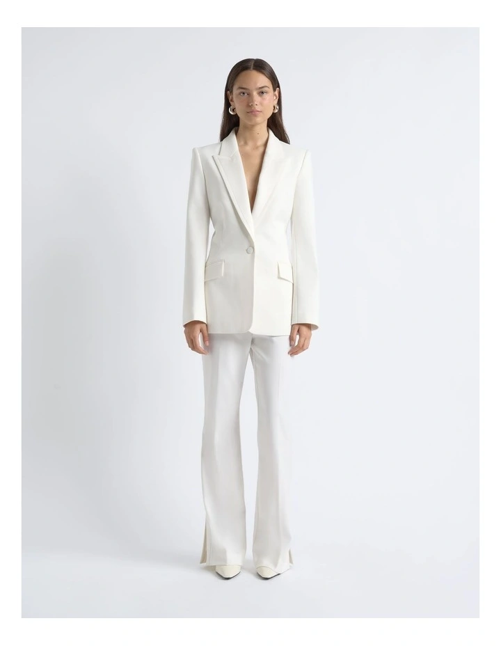 Single Breasted Satin Lapel Blazer image 5