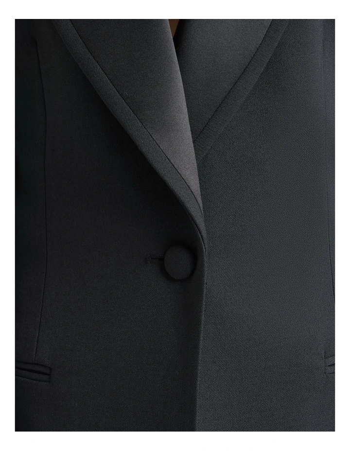 Single Breasted Satin Lapel Coat image 6